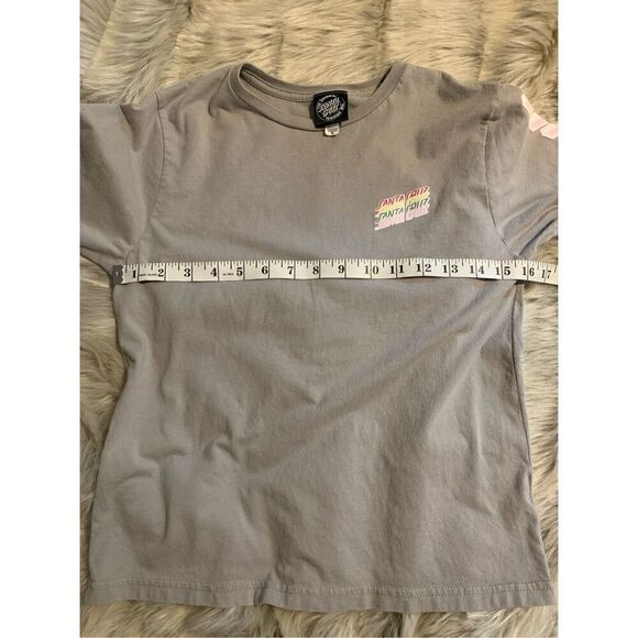 SANTA CRUZ Multi Stripe Girls T-Shirt M - Picture 5 of 6
